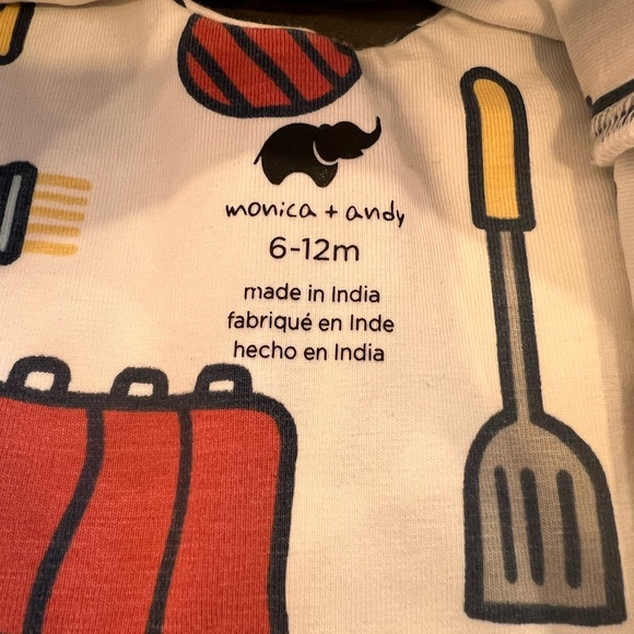 Short sleeve BBQ dress Monica + Andy. Size 6-12 months - Picture 6 of 9